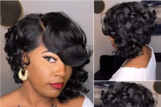 real hair black layered bob hairstyles